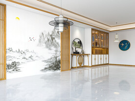 新中式客厅场景