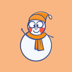 卡通雪人