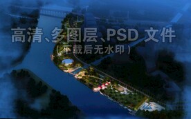滨河公园夜景