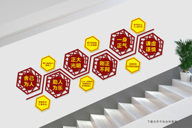 校园楼梯文化墙