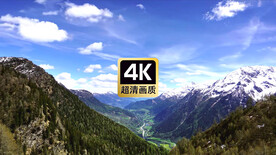 航拍远山峡谷云海美景