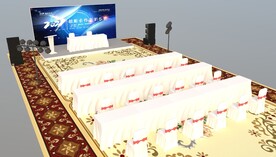 签约仪式现场布置su模型.