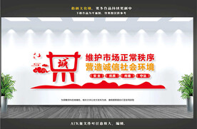 市场监督文化墙