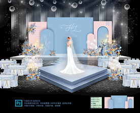 粉蓝小清新婚礼