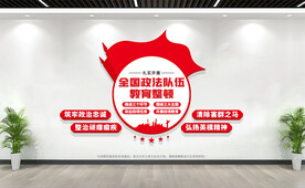 全国政法队伍教育整顿文化墙