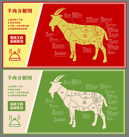 羊肉分解图