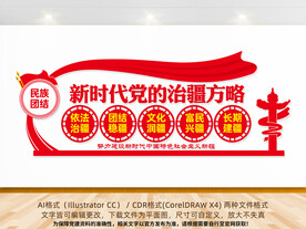 治疆方略文化墙