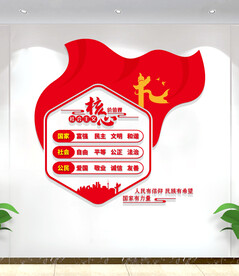 社会主义核心价值观文化墙