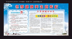 冬季健康养生宣传栏