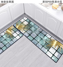 北欧厨房地垫