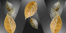 晶瓷画 抽象画 叶子