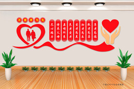 关爱老人文化墙