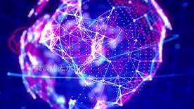 世界数字网络数据科幻背景视频