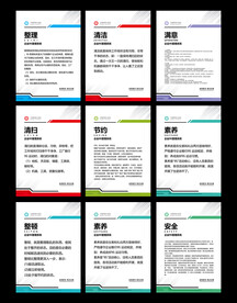 企业9s管理标准展板