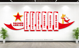 退役军人之家文化墙