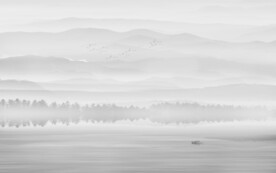 最新客厅水墨山水画