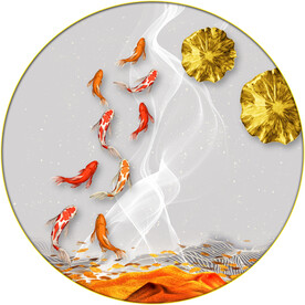 晶瓷画 金鱼
