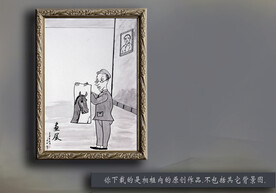 轻奢水墨装饰画