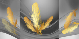 晶瓷画抽象图羽毛