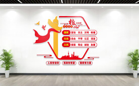 社会主义核心价值观文化墙