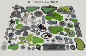 禅意景石小品