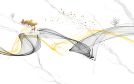 晶瓷画线条抽象画大理石纹