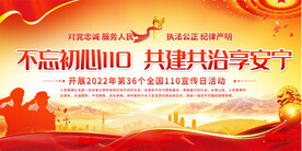 110宣传活动展板