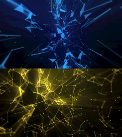 4K高清抽象渐变点线特效动画