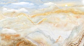 晶瓷画抽象画山水风景大理石纹理