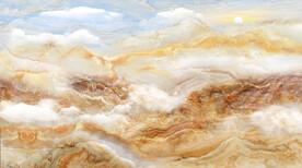 晶瓷画抽象画山水风景大理石纹理