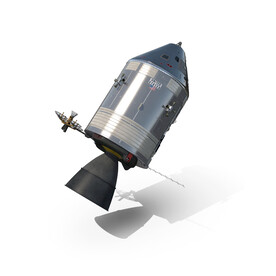 太空元素航天卫星飞船PSD模型