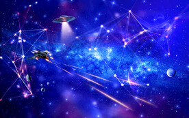 科幻星空背景墙