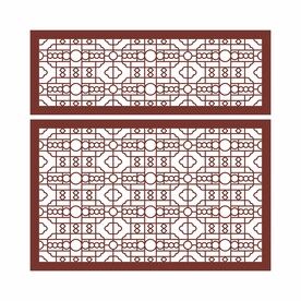 中式矢量雕花花纹