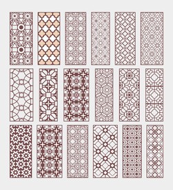 中式矢量雕花花纹