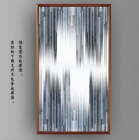 抽象光影几何条纹玄关装饰画