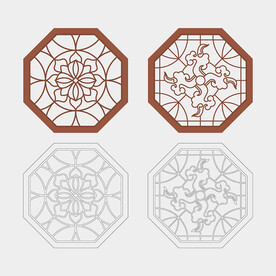 八边形窗花格
