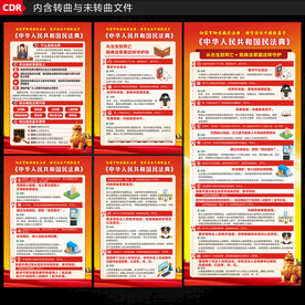 民法典海报 展架