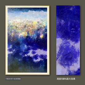 轻奢抽象手绘油画 装饰画 