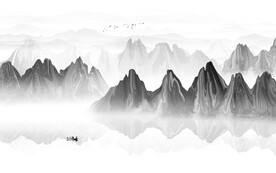 抽象山水画