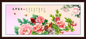 花开富贵牡丹图