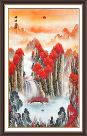 鸿运当头国画