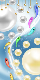 轻奢金线九鱼图玄关