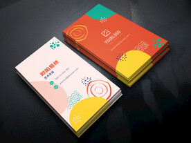 美术绘画艺术风格创意名片设计