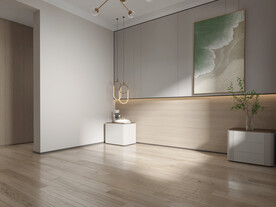 极简卧室场景3D空景