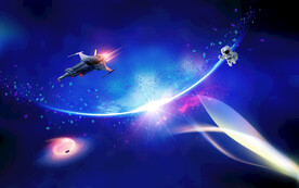 遨游太空宇航员