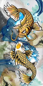 抽象金色金箔线条玄关装饰画