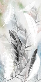 现代简约线条羽毛玄关