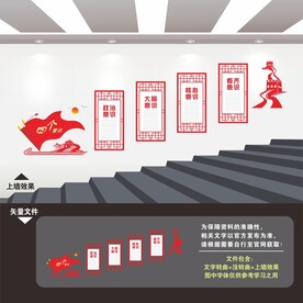 党建楼梯文化墙
