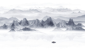 水墨山水画