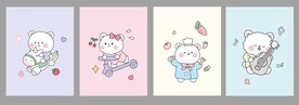 卡套  本子封面  镜子图案